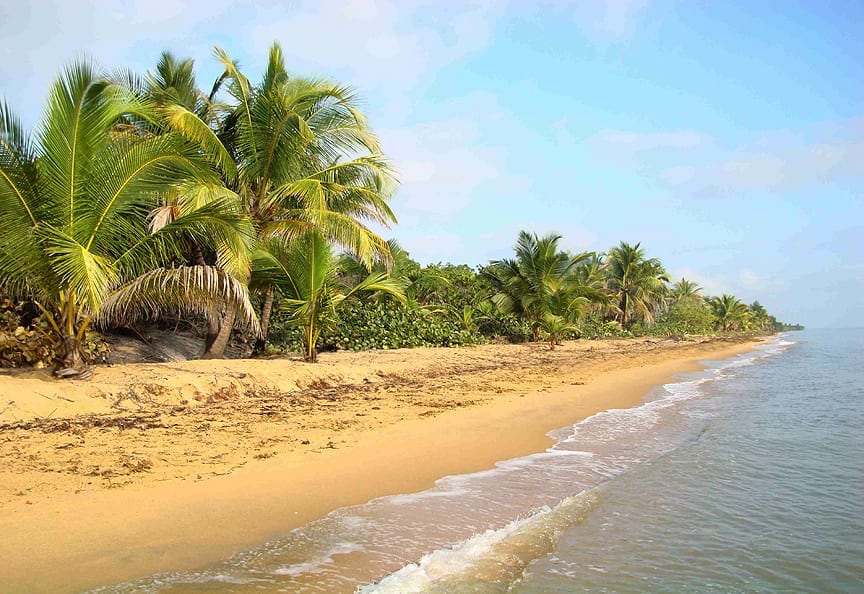 Wide open Caribbean beach