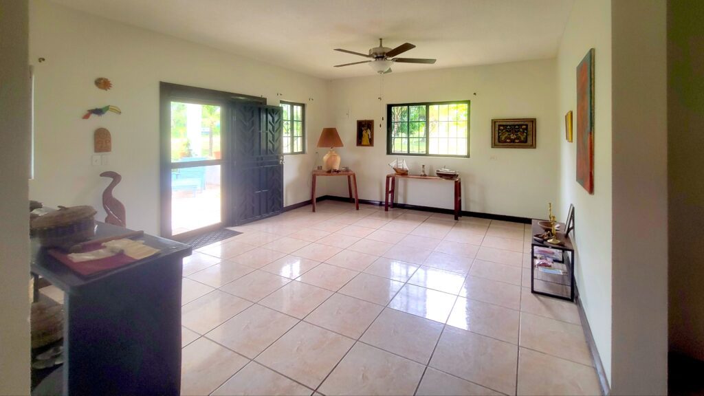 Very spacious living room.